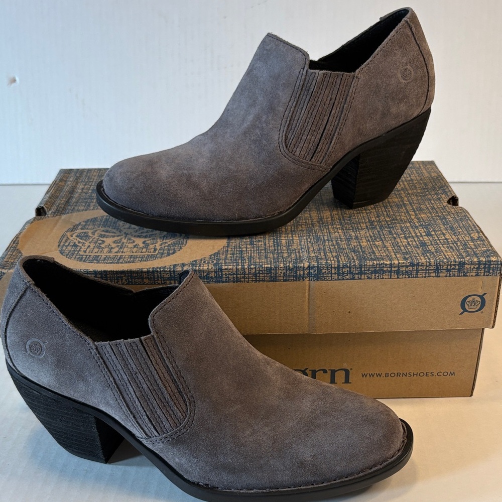 Born Gray Ankle Boots